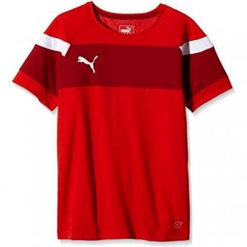 Puma Niños T-Shirt Spirit II Training Jersey, Rojo - White, 152, 654655 01
