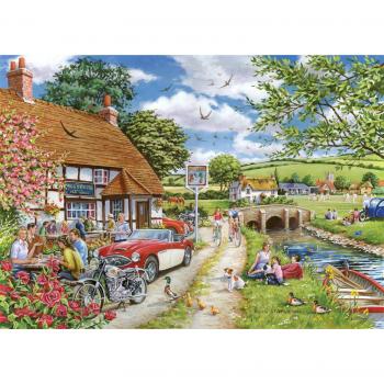 Sunday Lunch 1000-Piece Jigsaw Puzzle - Scenic Landscape by The House of Puzzles