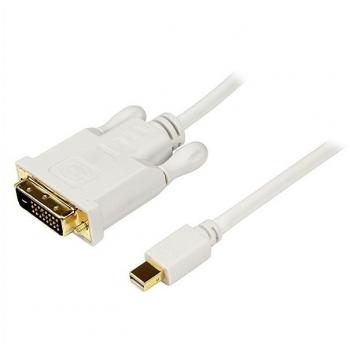 StarTech.com Cable de 3m Adaptador de Vídeo Mini DisplayPort a DVI-D - Conversor Pasivo 1920x1200 Blanco
