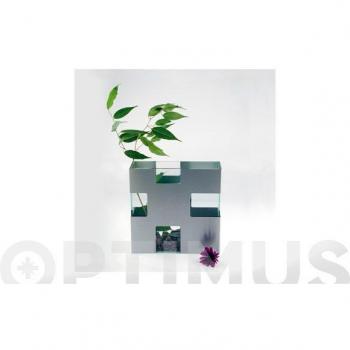 ANDREA HOUSE. FLORERO Cristal/Aluminio
