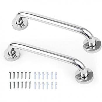 Asa de Seguridad para Baño Manija de la Ducha de Acero Inoxidable Baranda de Baño para Niños y Personas Mayores 30 cm 2 Piezas