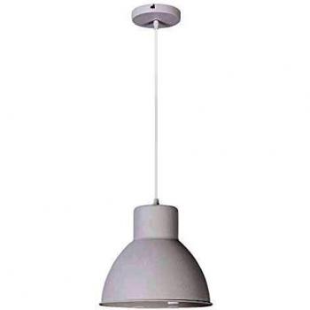 Lámpara Colgante Industrial E27 Metal Blanco Mate Ø27,5cm H:177cm - Rabalux Derek