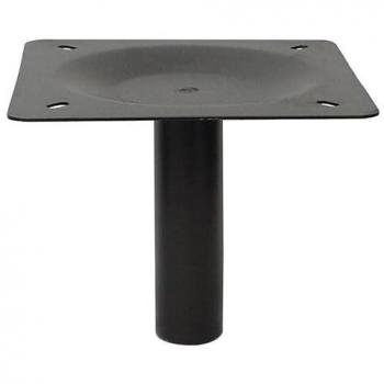 Columna Ø50 con Placa para Altura 325 Negro Mate Solo para Bases Iza
