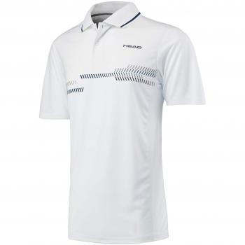 Head Camiseta técnica tipo polo, para hombre, hombre, color blanco y azul marino, tamaño S