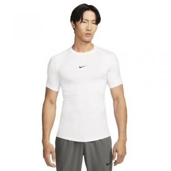 Nike Dri-Fit Pro Tight Camiseta de Manga Corta para Hombre, Color Blanco, Talla XL