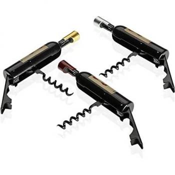 Sacacorchos con Forma de Botella de Vino Versa VS-21220040 Acero