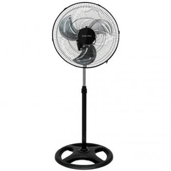 Ventilador de Pie Universal Blue Zermatt 7055B con Display, 55W, 3 Velocidades, Color Negro