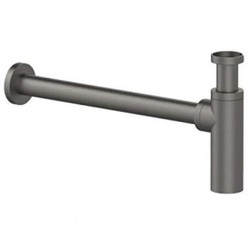 Sifón Decorativo Redondo 1'' 1/4 Negro Mate