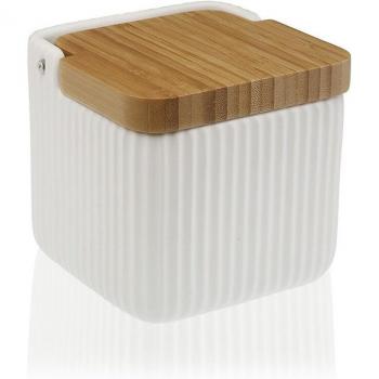 Salero Versa blanco rayas 11.5 cm