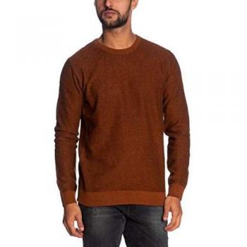 Selected Pullover Girocollo uomo Caramello/Nero