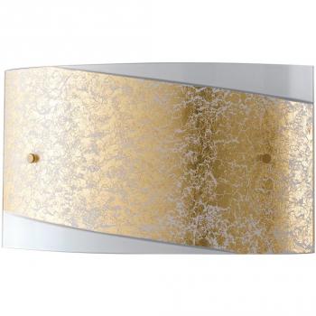Aplique de pared Paris con 4 luces, acabado en dorado, dimensiones 45x25 cm