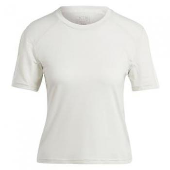 Camiseta Adidas W TR-ES COT T Gris Orbit IM5027, Essentials Cotton 3 Stripes, Manga Corta, Mujer