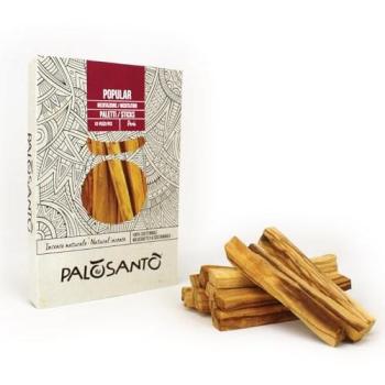 PALOSANTO - Incienso Palo Santo Popular Ayabaca - 13 Palitos Madera Sagrada Bursera Graveolens de Perú - Producido de Forma Etica y Sostenible - Aroma para Yoga, meditación, relajación