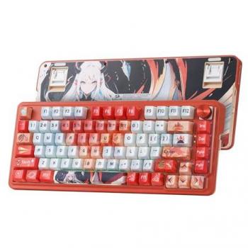 Redragon K673 PRO SE 81 Keys Wireless RGB Anime Mechanical Gaming Keyboard with Hot-Swap Socket and Custom Hi-Fi Linear Switch