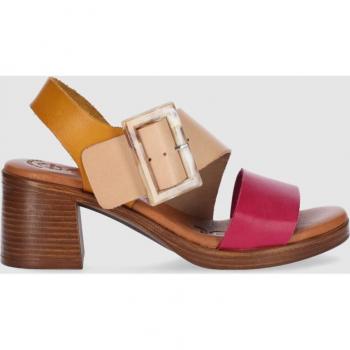 Chika10 Leather GOTICA 08N Sandalia de Tacón Mostaza/Mustard