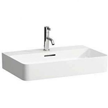 Lavabo LAUFEN VAL 65x42 cm, Saphirkeramik, 1 orificio para grifería, con rebosadero y acabado LCC