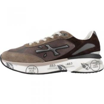 Moerun 6446 Brown Low-Top Sneakers for Men