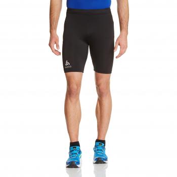 Odlo kurze Hose Tights Shorts Sliq - Pantalones cortos de running para hombre, color negro, talla S