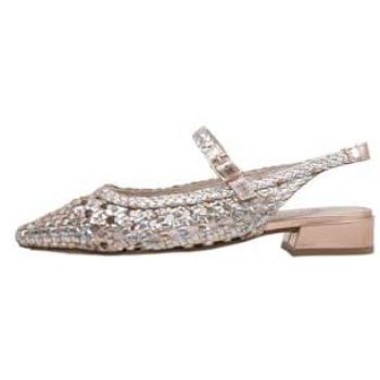 Sandalia Plana Mujer Top 3 SR24466 Dorado
