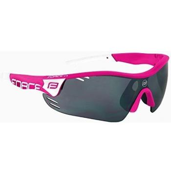 Force Profi Race Pro - Gafas de ciclismo, color rosa y blanco