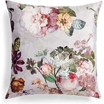 Cojín decorativo Fleur de Essenza, suave terciopelo con estampado floral