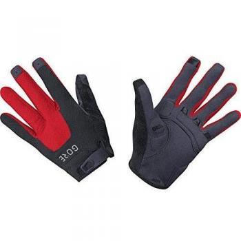 GORE WEAR C5 Guantes unisex, 9, Negro/Rojo