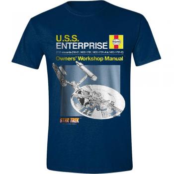 Camiseta Azul Star Trek Enterprise Talla S