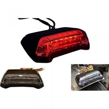 Universal Marca E LED Motocross Supermoto Café Corredor Moto de Luz Trasera de Freno