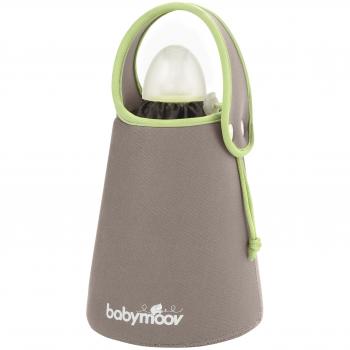 Babymoov A002101 - Calentador de biberones de viaje, color gris y verde