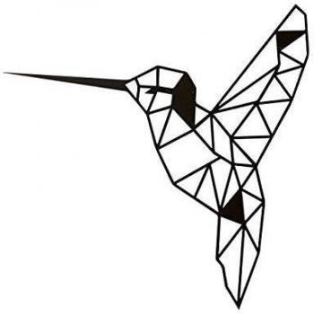 Homemania Art and Prints by Metal Decor Bird, Metal, Negro, M