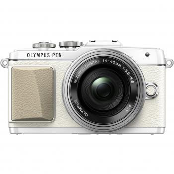 Olympus E-PL7 - Cámara digital E-PL7 de 16.1 MP, WiFi, 14 - 42 mm, color blanco