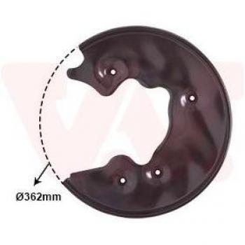 Chapa protectora contra salpicaduras, disco de freno VAN WEZEL 0327374