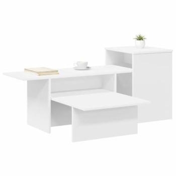 Mesa Consola Blanca 91,5 x 35 x 38,5 cm Madera de Ingeniería