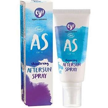 Ey! Organic Cosmetics Shimmering Aftersun Spray SPF 10, 100 ml - Vegan, Microplastic-Free Natural Skincare