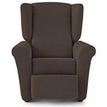 Eiffel Textile Rennes Funda Sofá Algodón Marrón 55 x 195 x 2 cm Sillón Relax