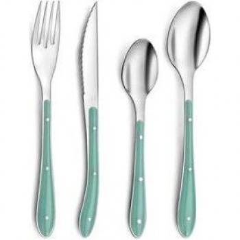 Set de Cubiertos Amefa Bistró Verde (24 piezas)