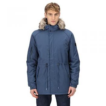 Regatta Men's Salinger III Waterproof Insulated Parka Jacket, Dark Denim, Size XL