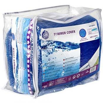 Gre CPROV1020 - Cobertor de Verano para Piscina Ovalada de 1000 x 550 cm, Color Azul