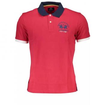 La Martina Pink Cotton Polo Shirt - XXL