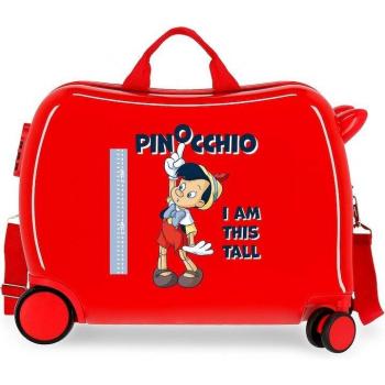 Maleta Infantil Rígida Disney Pinocchio Correpasillos Roja 38x50x20cm 34L