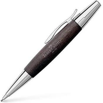 Faber Castell 138383 - Portaminas E-motion, con cuerpo en madera de peral, mina de 1.4 mm, graduación B, color madera negra