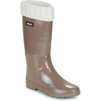 Aigle Eliosa Winter Women's Beige Snow and Rain Boots