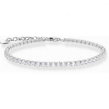 Thomas Sabo Sterling Silver Tennis Bracelet with White Zirconia