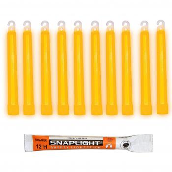Cyalume Orange SnapLight Glow Stick 15 cm, barras de luz de 12 horas