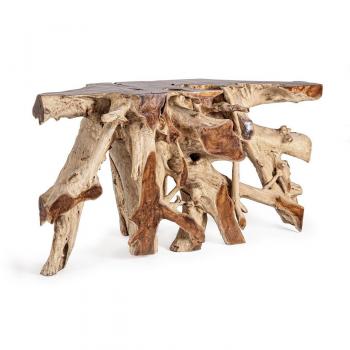 Consola de Madera Natural Lisandra 150x45 cm