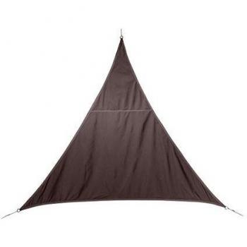 Vela de sombra triangular 400 cm Curacao taupe - Poliéster Hespéride