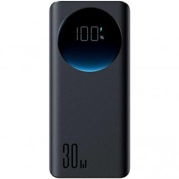 Powerbank Joyroom JR-PBF03 30W 30000mAh con pantalla digital y linterna, USB-A a USB-C (0.25m), color negro