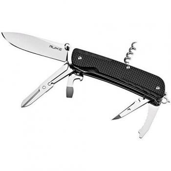 RUIKE LD31 Multifunctional Folding Knife with 3in Sandvik Stainless Steel Blade and Black G10 Handle