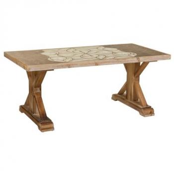 Mesa de Madera Marrón Wanderlust Deco 120.5 x 60.5 x 50.5 cm