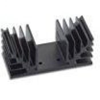 Dissipador Térmico 8835/40 con Perforación Especial para K4003, Radiador de Aluminio Negro, 40 x 40 x 80 mm